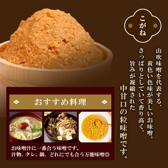 味噌 山吹味噌 こがね 5kg （1kg×5袋） セット 信州味噌 みそ ミソ 熟成 信州 信州みそ 調味料 小分け 長野県 長野 