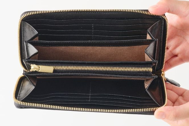 SOMES ラウンド 長財布 （ブラック）PT-81 [ソメスサドル 北海道 砂川市 12260814-b] ソメス 財布 ラウンドファスナー メンズ レディース 本革 革 革製品 革財布 レザー ウォレット サイフ さいふ somes saddle