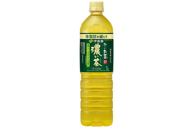 お～いお茶 濃い茶 伊藤園 ＜1L×12本＞【2ケース】1回のみ [ふるさと納税 お茶 緑茶 ペットボトル 国産 伊藤園]|10_itn-342401