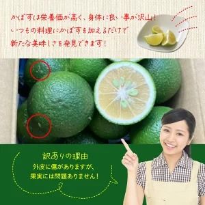 【先行予約】【訳あり】【選べる容量】農家直送！竹中農園 かぼす_2473R