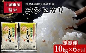 【定期便 6ヶ月】令和7年産　土浦市産コシヒカリ　精米10kg　ホタルが舞う里のお米　※離島への配送不可 ※2025年9月中旬頃より順次発送予定
