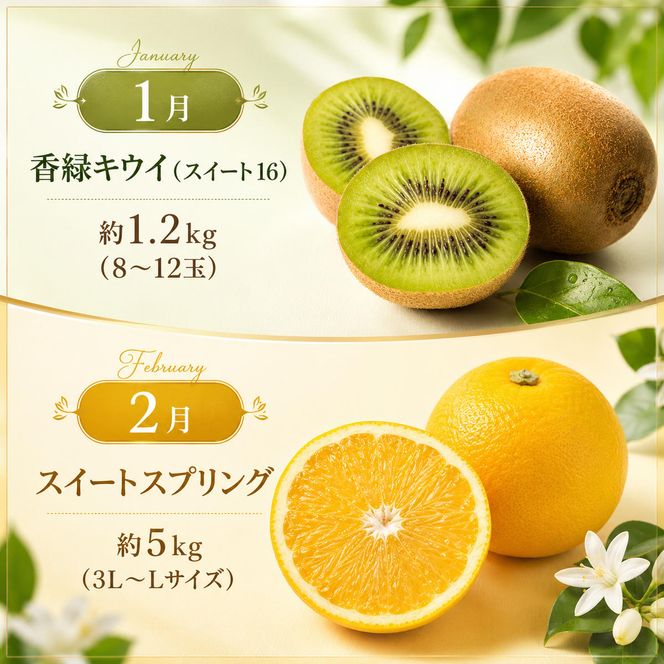 【 小豆島 】【12回お届け】土庄町 ふるさと果実 定期便 12回