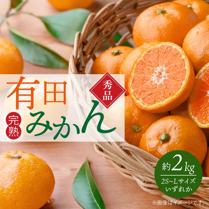 G7343_【2026年11月下旬より発送】秀品 有田みかん 2kg 2S～Lサイズのいずれか