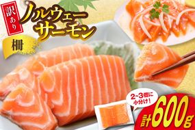 訳あり ノルウェー産 アトランティック サーモン 600g 柵 おさしみ用 無添加 個包装 [足利本店 宮城県 気仙沼市 20565614] 鮭 さけ サケ サーモン 生食用 おつまみ おかず 冷凍 鮮魚 小分け アトランティックサーモン アトランサーモン 真空包装