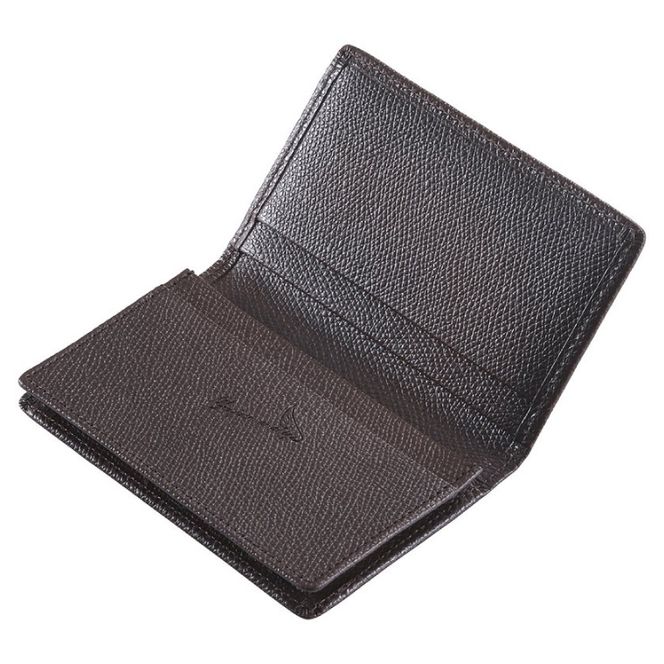 【豊岡財布】 craftsmanship　バレキ名刺入れ（CW003）(チョコ)