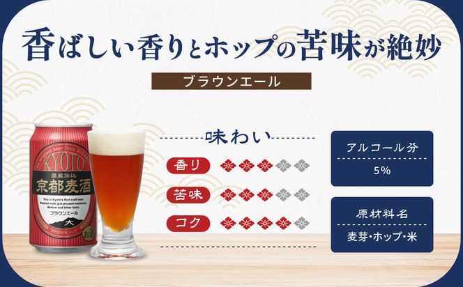 【黄桜】京都麦酒ブラウンエール（350ml缶×24本）［ キザクラ カッパ 京都 お酒 麦酒 ビール 缶ビール クラフトビール 地ビール ご当地 人気 びーる さけ beer BBQ 宅飲み 家飲み 晩酌 おすすめ 定番 ギフト プレゼント 贈答 飲み比べ セット ご自宅用 お取り寄せ おいしい ふるさと納税  ］ 261009_B-DN70