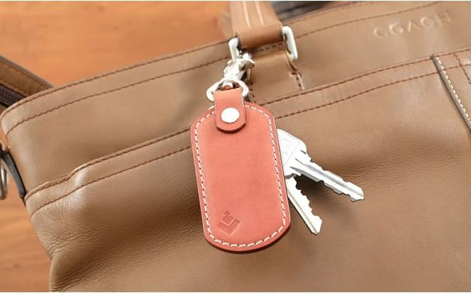 牛革 シンプルキーホルダー ブラウン | 本革 レザー 革製品 鍵 ナスカン 男女兼用 メンズ レディース 革小物 日本製 北海道 滝川市