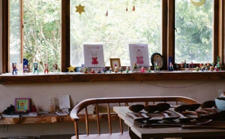 折りたたみ 式 の 丸い 座卓 （ 大 ）《糸島》【カントリーチェア】【いとしまごころ】[ATC017] テーブル 机 座卓 折りたたみ 高さ33cm 家具 木工 木製 おしゃれ