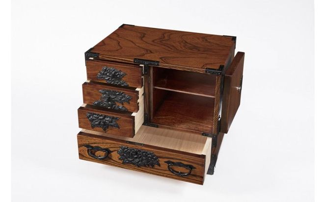 仙台箪笥　弐番　拭き漆【伝統 工芸品 グッドデザイン賞 タンス たんす 和タンス 仙台】 041009_GJ007