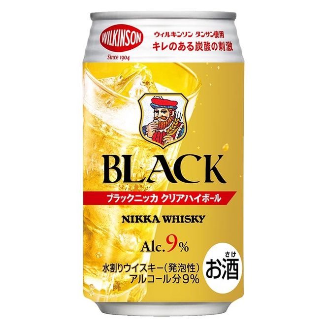 ブラックニッカクリアハイボール　350ml　24缶｜栃木県さくら市で熟成 ウィスキー お酒 酒 お湯割り 水割り ロック 飲む 国産 洋酒 ジャパニーズ ウイスキー 蒸溜所 家飲み 洋酒 アルコール 贈答 ギフト 贈り物