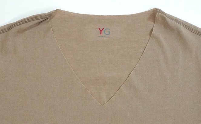 グンゼ YG カットオフVネックTシャツ LLサイズ 3枚セット（クリアベージュ）GUNZE 肌着 男性 メンズ 特許製法 洗濯耐久性 着圧 均一 抗菌 防臭 ニオイ