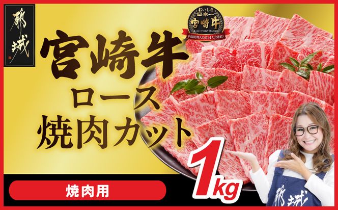 宮崎牛ロース焼肉用 500g×2パック_33-N2-013-1kg