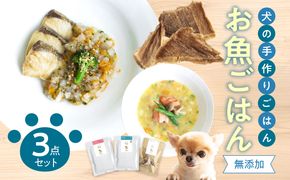 【R15011】ドッグフード 無添加 お魚3点セット【犬の手作りごはん】
