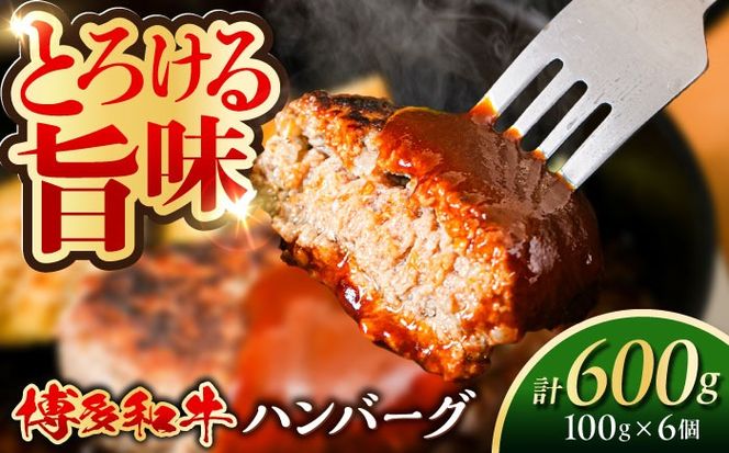 博多和牛 ハンバーグ 100g×6個 糸島市 / 幸栄物産 牛肉 黒毛和牛[ABH050]