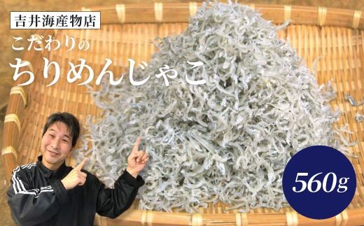 こだわり の ちりめんじゃこ 560g 冷凍 小分け 便利 惣菜 海の幸 じゃこ 無添加 無着色 国産 小魚 魚介 海産物 シーフード グルメ お取り寄せ ギフト お中元 お歳暮 贈答 包装対応 のし対応 25-033