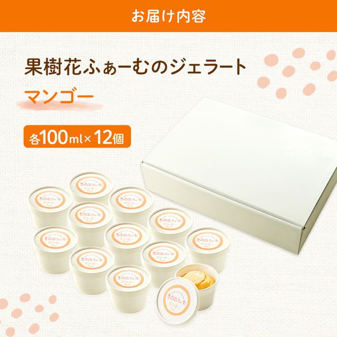 ジェラート マンゴー 12個 アイス アイスクリーム スイーツ お菓子 菓子 おやつ 兵庫県 加西市