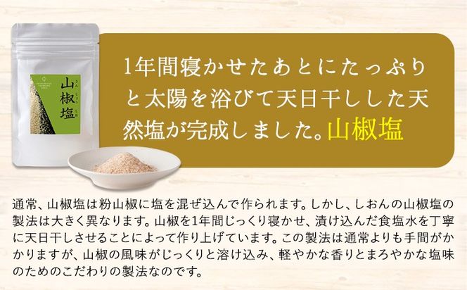 山椒塩 1袋 20g 株式会社しおん 《90日以内に出荷予定(土日祝除く)》 和歌山県 紀の川市---wsk_sionssio_90d_22_7000_20g---