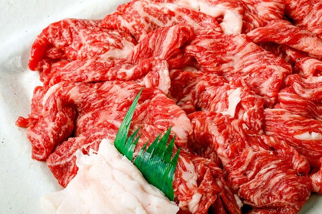 秋田錦牛 モモ肉 すき焼き用  約3kg（1kg×3パック）＋すき焼き用のたれ4本|23_fnt-053001