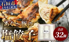 ≪餃子≫ あぐー豚 ぎょうざ 32個【 ブランド豚 アグー豚 ぎょうざ 餃子 焼き餃子 水餃子 焼餃子 沖縄県 石垣市 】GS-4