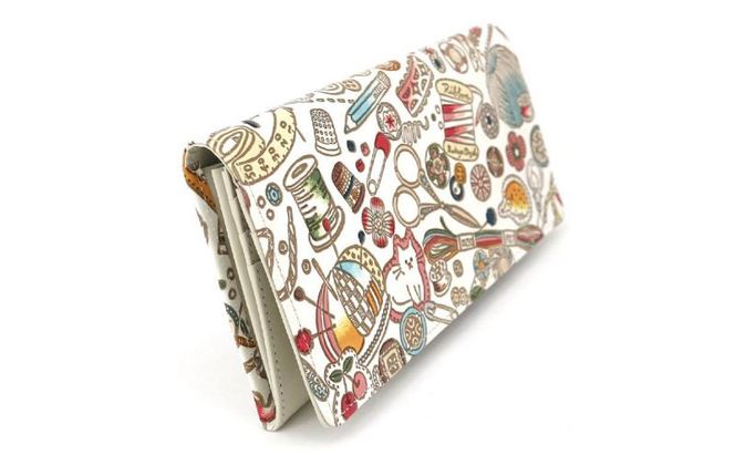 【文庫屋大関】束入れ ソーイング【皮革工芸品】 財布 お札 お札入れ 長財布 カード 小銭 牛革 手作り 日本製 墨田区 東京都