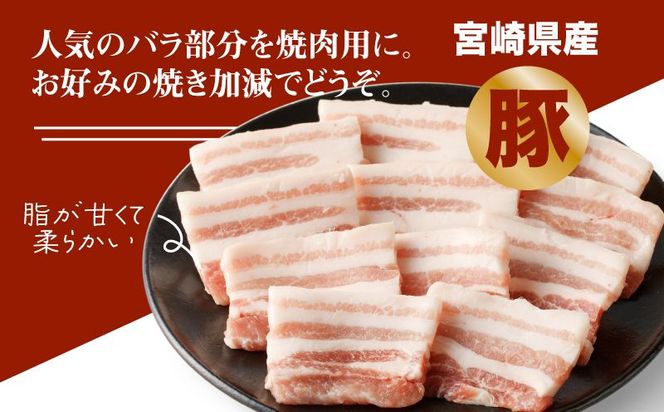  宮崎県産焼肉３種セット【タレ付き】（牛・豚・鶏） 計６００ｇ  カット済み  K16_0079_1