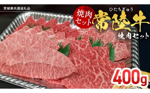 【スピード発送】【常陸牛】焼肉セット 400g (茨城県共通返礼品) 国産 牛肉 肉 お肉 焼き肉 バーベキュー BBQ カメノコ サンカクバラ ミスジ イチボ ササミ ザブトン シンシン カイノミ ボンジョー タテバラ 三角バラ サイコロステーキ サーロイン リブロース ランプ ウワミスジ ヒレ