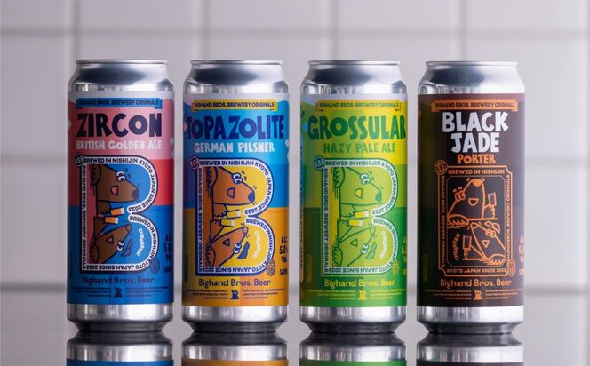 【Bighand Bros. Beer】クラフトビール 500ml缶 飲み比べ 4本セット（ビッグハンドブロスビア） 261009_B-UI01