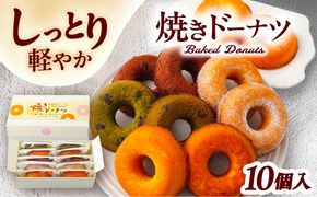 ヘルシー 焼きドーナツ 10個入り 焼菓子 ドーナツ 個包装 愛西市 / スイーツカフェハル[AEDP003]
