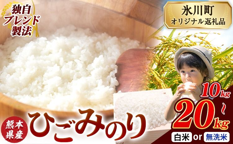 ひごみのり 無洗米 も選べる 熊本県産 ブレンド米 10kg 20kg 熊本県産 ふるさと納税 無洗米 白米 精米 米 こめ ふるさとのうぜい コメ お米 おこめ[7-14日以内に出荷予定(土日祝除く)]---hkw_hgm_wx_20500_10kg_h---