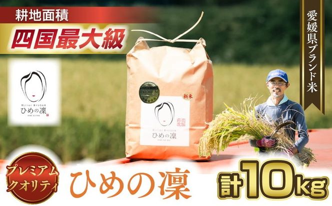 【R7年産】【愛媛県ブランド】ひめの凜 10kg（プレミアムクオリティ） ｜ お米 お米不足 お米品薄 おいしい お米 事業者支援 送料無料 白米 精米 国産 限定 ごはん ご飯 白飯 ゴハン 愛媛県産 鬼北町 ※2025年11月上旬より順次発送予定