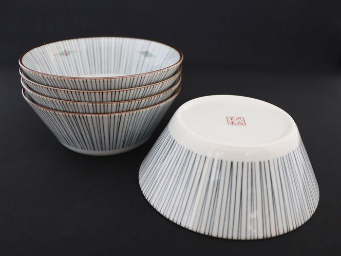 九谷焼　4.5号小鉢揃　扇絵変り （5枚セット）a01 食器 キッチン雑貨 キッチンアイテム 雑貨 小物 お皿 小皿 食卓 テーブルコーディネート 贈り物 普段使い 