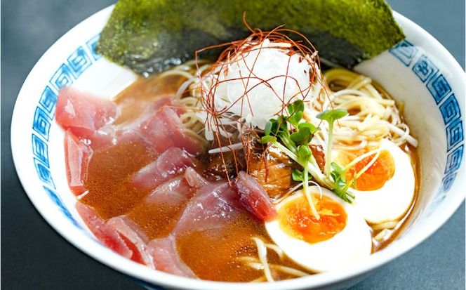 元祖手延べ麺　まぐろラーメン 2人前 270g / ラーメン らーめん 乾麺 麺 / 南島原市 / はなぶさ[SCN160]