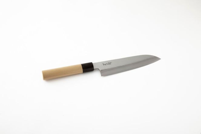 【京都 食道具竹上】 家庭用包丁2点セット （三徳&ペティ 万能使い用 和型三層タイプ）食道具竹上 鋼 ステンレス 青紙スーパー 鋼包丁 和包丁 文化包丁 日本製 高級 切れる キッチン用品 キッチン さんとくほうちょう ナイフ 雑貨 日用品 