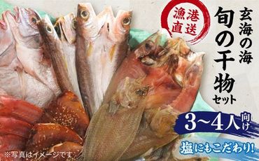 【塩 にも こだわり ！ 】玄海 の 海旬 の 干物 セット （ 3,4人向け ） 《糸島》【福ふくの里】 [ALD003]