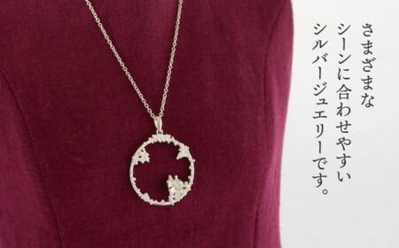 ドット ネックレス ( 中 )【Chloroplast / クロロプラスト】 [ALF012] アクセサリー ジュエリー ネックレス シルバー 手作り ドット