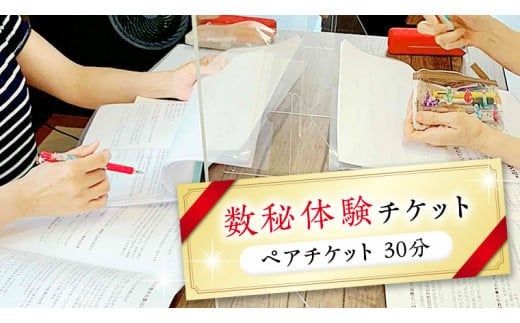 ≪チケット≫数秘体験30分ペアチケット [CT049ci]