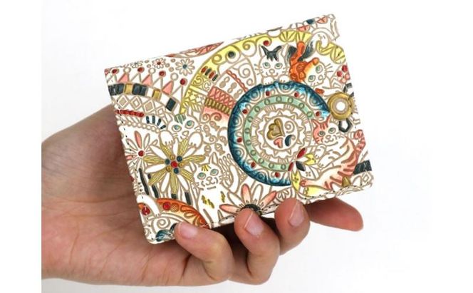 【文庫屋大関】箱まち小銭入れ かくれんぼ猫【皮革工芸品】 革製品 工芸品 民芸品 牛革 財布 小銭入れ 小物入れ お祝い ギフト プレゼント 墨田区 東京都