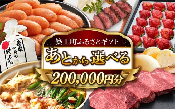 【あとから選べる】築上町ふるさとギフト 20万円分 ハンバーグ 餅 米 明太子 博多和牛[ABZY014]