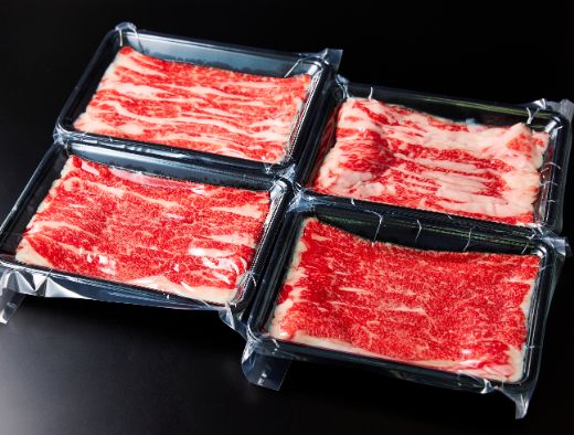 【定期便】全6回　A5 近江牛切り落とし食べ比べ 　250ｇ×4ｐ【FO27W】（国産牛　和牛　ブランド牛　ブランド和牛　黒毛和牛　牛肉　肉　高級　人気　おすすめ　神戸牛　松阪牛 に並ぶ 日本三大和牛 近江牛）