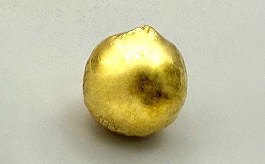 FYN5-046 西川町 工芸品 純金(K24) 西川町シンボル 栗 11.5g 純金 金金 金 24金 K24 K ゴールド 日本製 ハンドメイド 手作り 置物 オブジェ 貴金属 ジュエリー 贈答 贈り物 ギフト 記念日 誕生日 プレゼント X線分析検査証明書付 山形県 月山