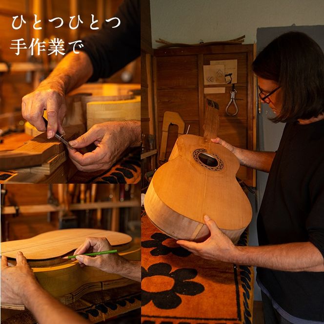 ＜制作期間6ヶ月～1年間＞スティーブン・フォーク制作 フラメンコギター(1本・ケース付き) 楽器 ギター フラメンコギター オーダーメイド スペイン式 音楽 趣味【スティーブン・フォーク ギター】akn024-04