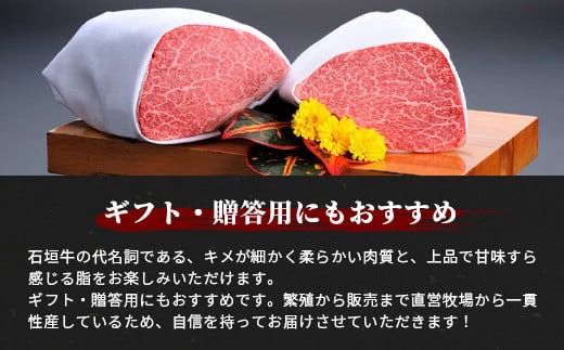 石垣牛ステーキ200g×3枚＋焼肉400gセット（いしなぎ屋）【 特選肉 肉 高級 黒毛和牛 和牛 牛 】AB-9