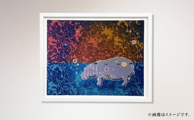 紅型パネル「ひぽぽたます」/ somekoubou haruiro 壁掛け インテリア アート 額縁 伝統工芸 沖縄市 / コザ工芸館ふんどぅ[BCAU029]