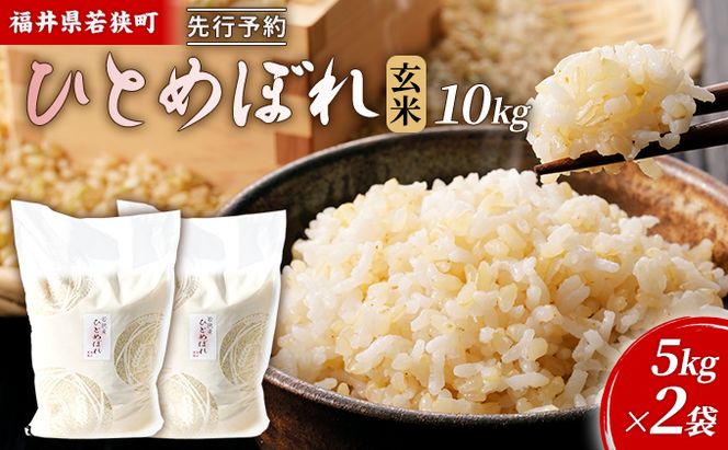 【10月お届け】令和8年産 若狭町玄米ヒトメボレ10kg 米 お米 ひとめぼれ 福井県