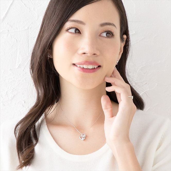 159-2018-16 未来天使　TwinkleCatネックレス　シャンパンカラーサファイア【 神奈川県 大磯町 シルバー宝石 レディースジュエリー アクセ 首輪 誕生日 お祝い ギフト 母の日プレゼント 贈り物 ファッション小物 ペンダント 】