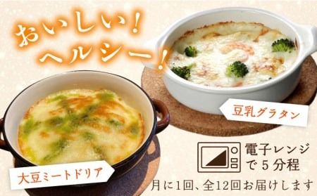 【全12回定期便】【 湯葉を贅沢使用！ 】 湯葉 三昧 セット （ 豆乳 グラタン ＋ 大豆 ミート ドリア ＋ 湯葉 60g 1枚 ） 《糸島》 【酒瀬川】 [AZJ008]