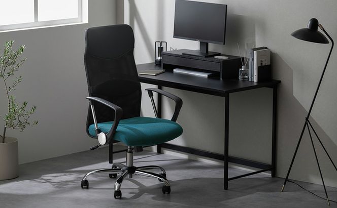 オフィスチェア 椅子 メッシュバックチェア ハイバック OFC-MBHR ネイビー アイリスオーヤマ メッシュ メッシュ チェア リクライニング コンパクト 肘付きイス いす おしゃれ デスクチェア