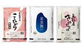 【令和7年産】鳥取県産米食べ比べセット 6kg 312011_AH013