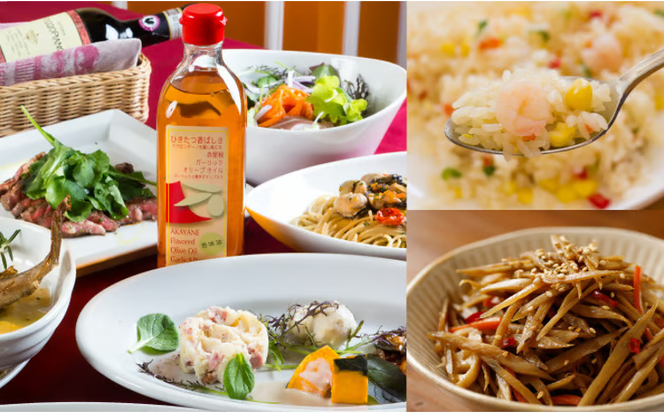 オリーブオイル 赤屋根ガーリックオリーブオイル 450g 3本 セット 油 オリーブ油 食用油 調味料 [№5735-0343]