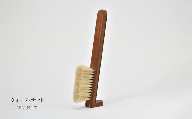 STAND BRUSH ／スタンダード 牛革 茶 ブラシ 卓上ブラシ 洋服ブラシ 馬毛 工芸品 日本製 墨田区 東京